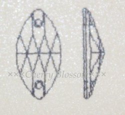 画像2: スワロフスキー ナベット型　Crystal