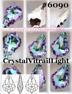 画像1: スワロフスキー　Crystal Vitrail Light*特注色