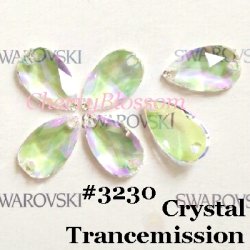 画像1: スワロフスキー ドロップ型　CrystalTrancemission*UF*