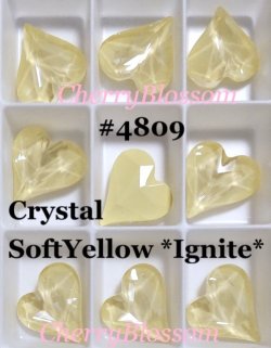 画像1: スワロフスキー　Crystal　SoftYellow Ignite