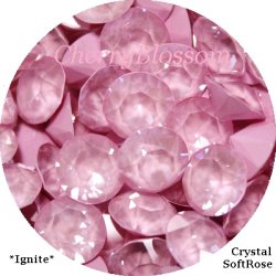 画像1: スワロフスキー　Crystal SoftRose Ignite　チャトン