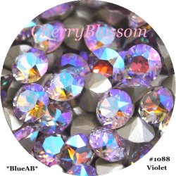 画像1: スワロフスキー Violet*BlueAB*レア色 　チャトン