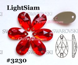 画像1: スワロフスキー ドロップ型　LightSiam