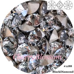 画像1: スワロフスキー　BlackDiamond　Wチャトン*レア*廃盤
