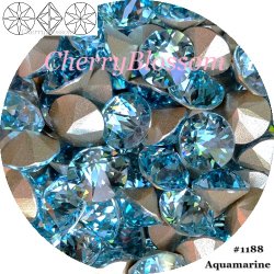 画像1: スワロフスキー　Aquamarine　Wチャトン*レア*廃盤