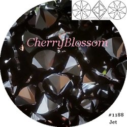 画像1: スワロフスキー　Jet　Wチャトン*レア*廃盤