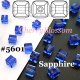 スワロフスキー　キューブ型　Sapphire
