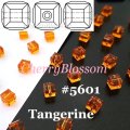 スワロフスキー　キューブ型　Tangerine
