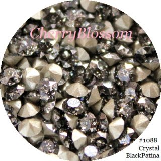 ③−2  新品未使用 激レアな➠➠➠➠➠大粒スワロフスキー お花クリップ スワロフスキー CrystalWhitePatina*廃盤レア色 チャトン