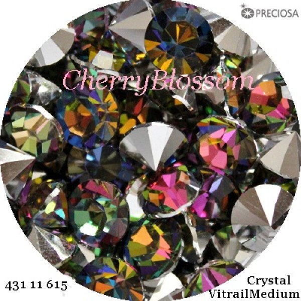 画像1: プレシオサ　CrystalVitrail Medium　チャトン (1)