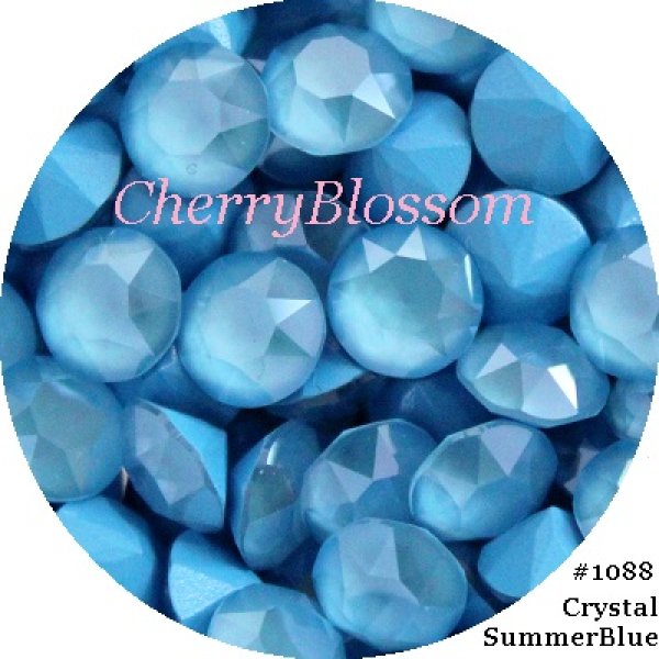 画像1: スワロフスキー Crystal SummerBlue*廃盤レア色 　チャトン (1)