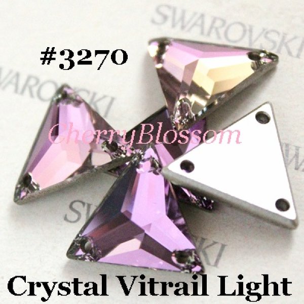 画像1: スワロフスキー トライアングル　Crystal Vitrail Light (1)